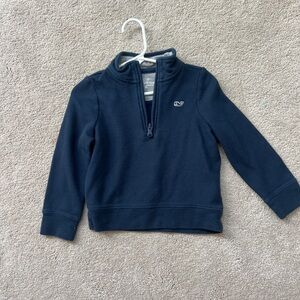 Vineyard Vines Kids Navy Quarter-Zip Sweatshirt